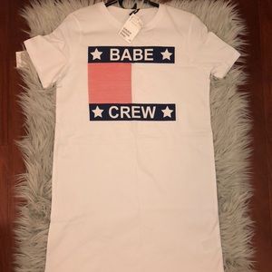 Babe Crew T shirt Dress